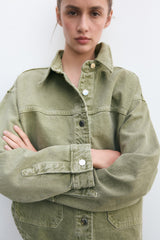 Khaki Denim Jacket