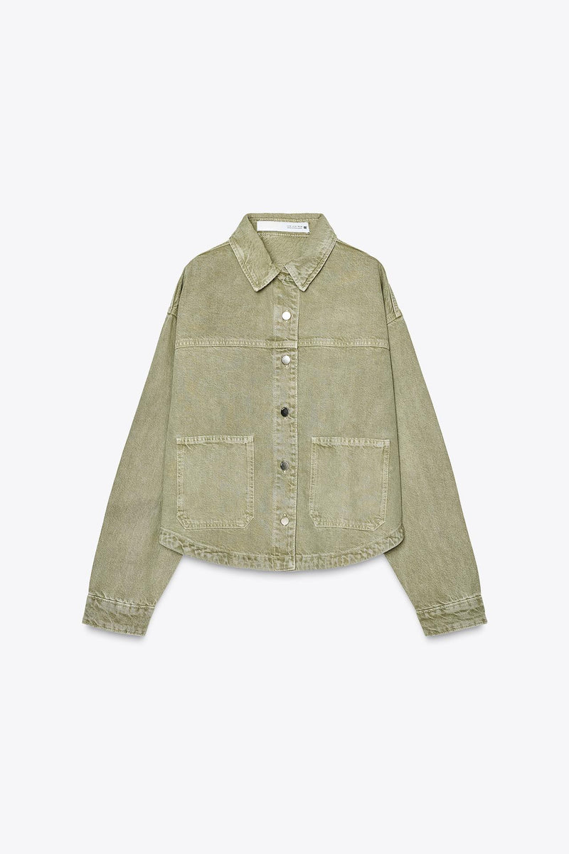 Khaki Denim Jacket