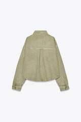 Khaki Denim Jacket