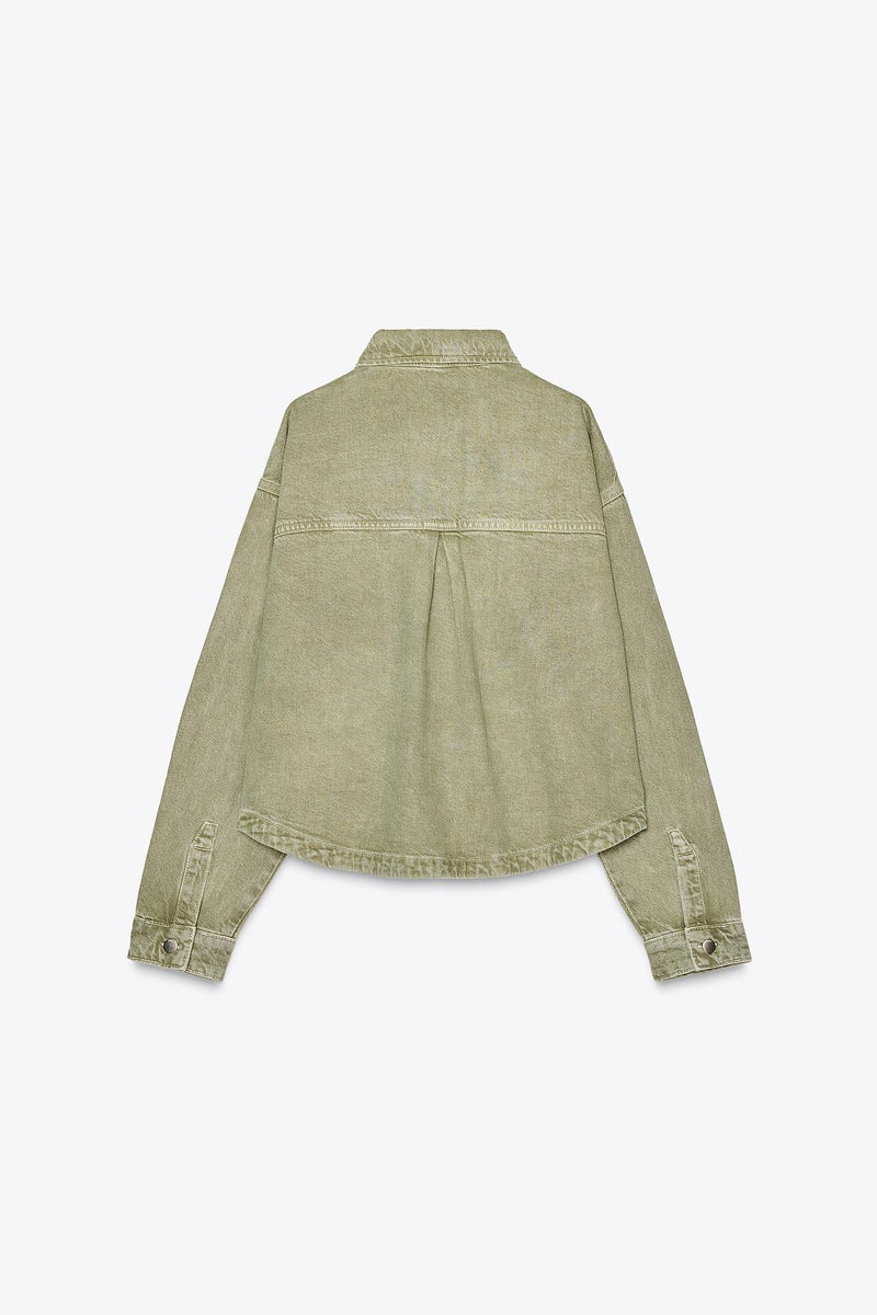 Khaki Denim Jacket