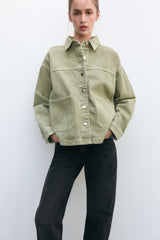 Khaki Denim Jacket