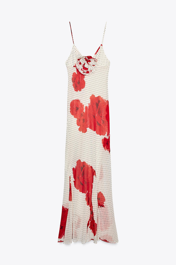 Poppy Dot Slip Dress