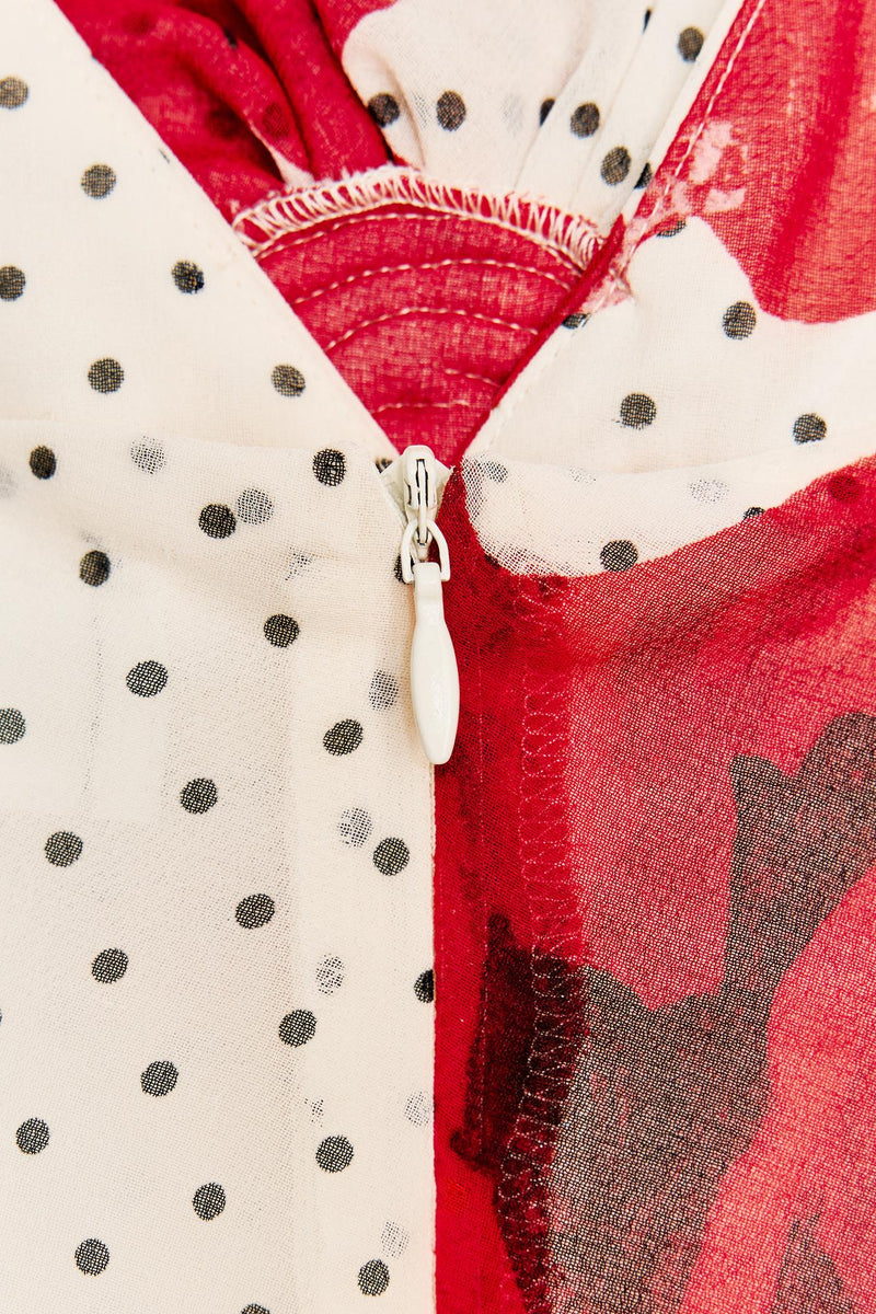 Poppy Dot Slip Dress