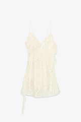 LILLY SEQUINNED RUFFLE MINI DRESS