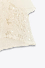 LILLY SEQUINNED RUFFLE MINI DRESS