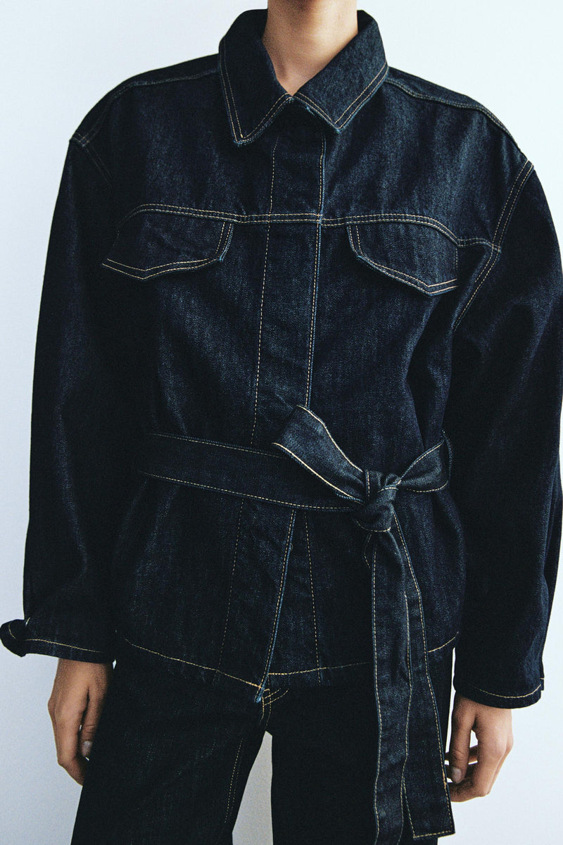 Willows Belted Denim Jacket