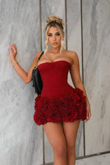 Jayla Corset & Floral Mini Skirt Set