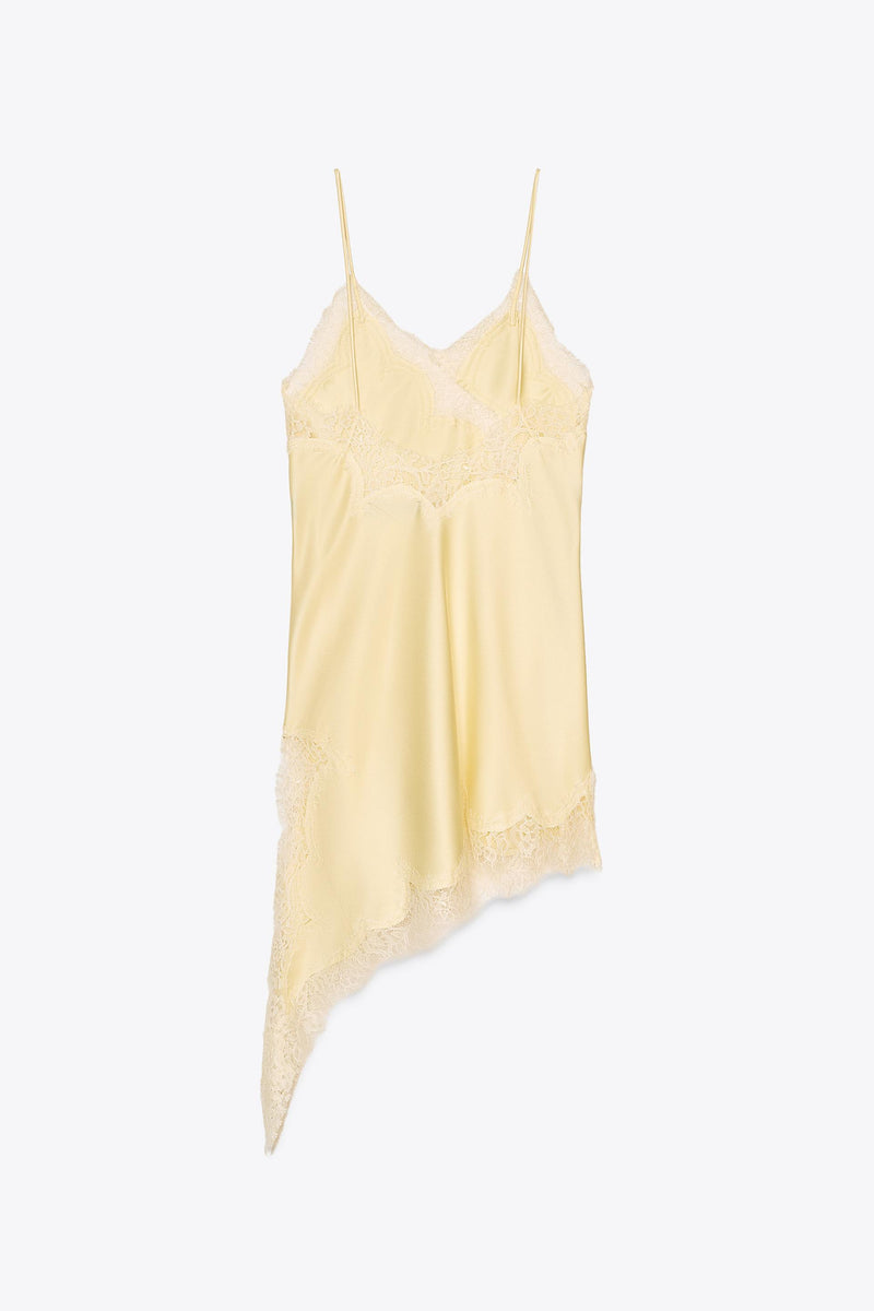 ASYMMETRIC LACE DRESS
