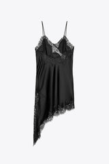 ASYMMETRIC LACE DRESS
