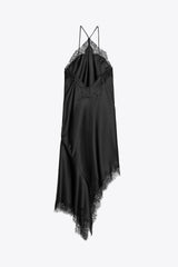 Iris Satin Lace Dress