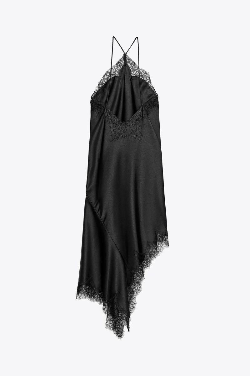 Iris Satin Lace Dress