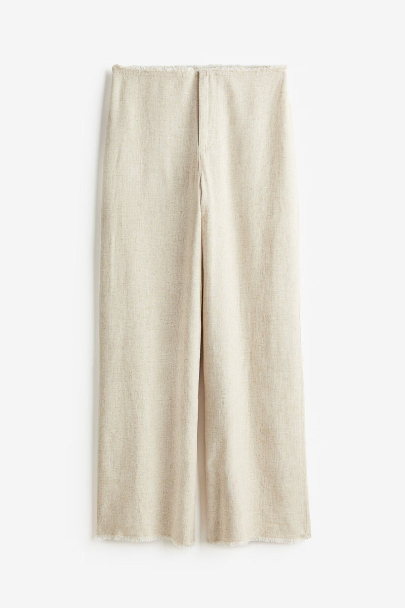 Willows Frayed Linen Trousers