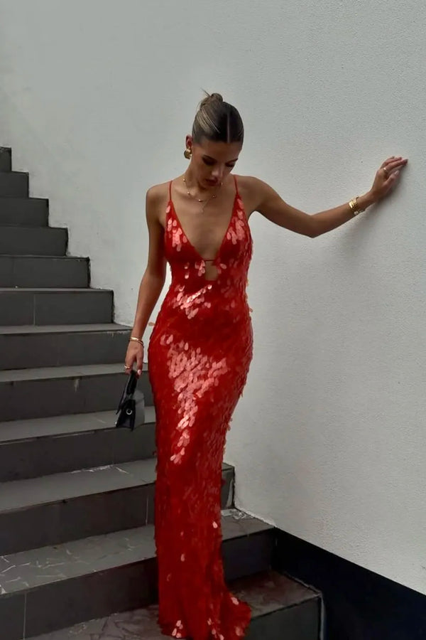 Kailani Sequin Maxi Long Dress