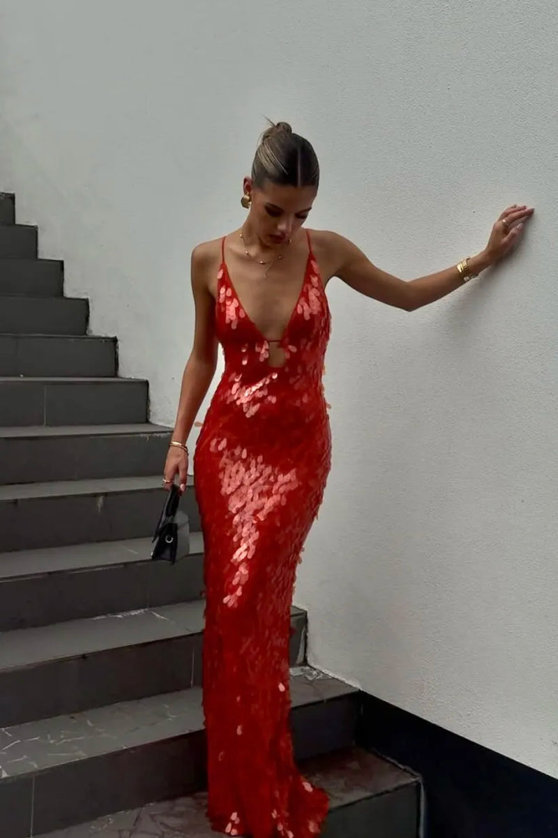 Kailani Sequin Maxi Long Dress