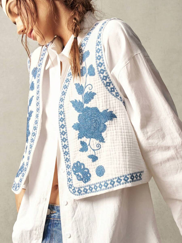 Floral Meadow Gilet
