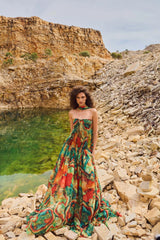 Valentina Print Maxi Dress