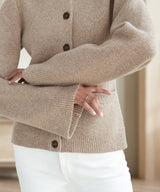 Buttoned Knit Cardigan