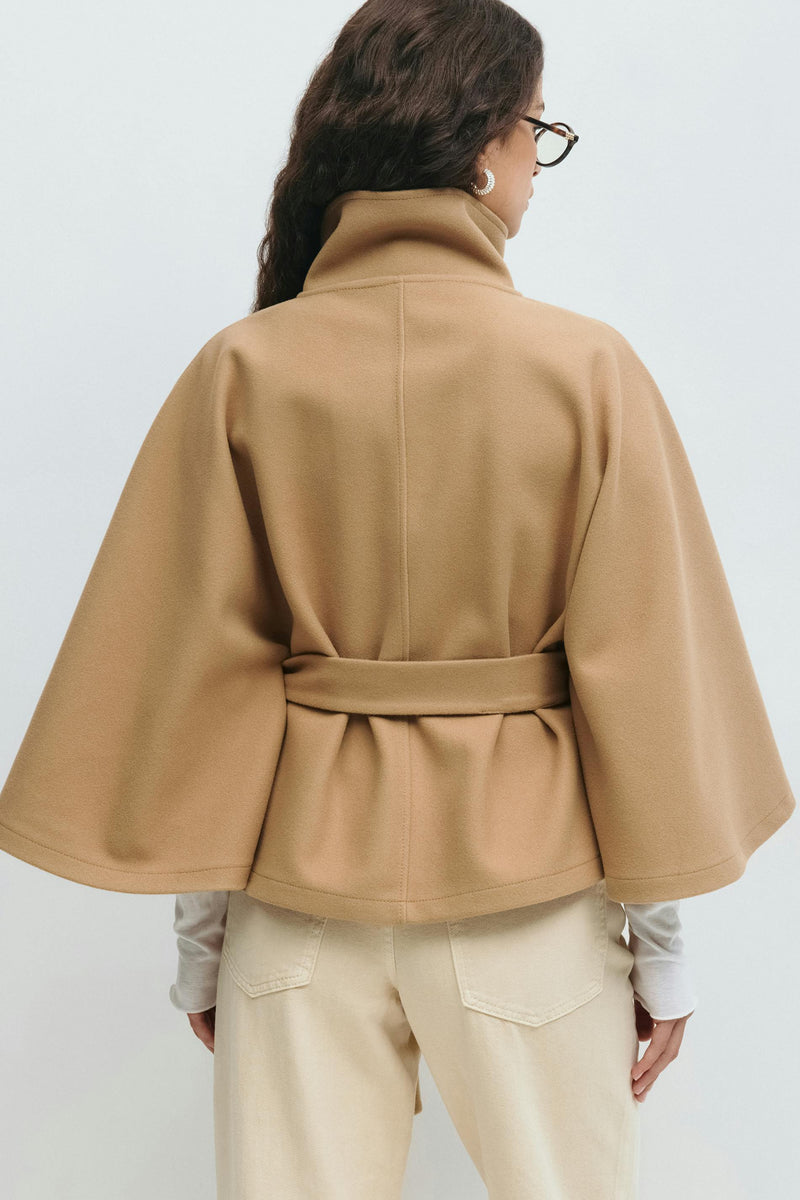 Trina Belt Cape Jacket