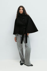 Trina Belt Cape Jacket
