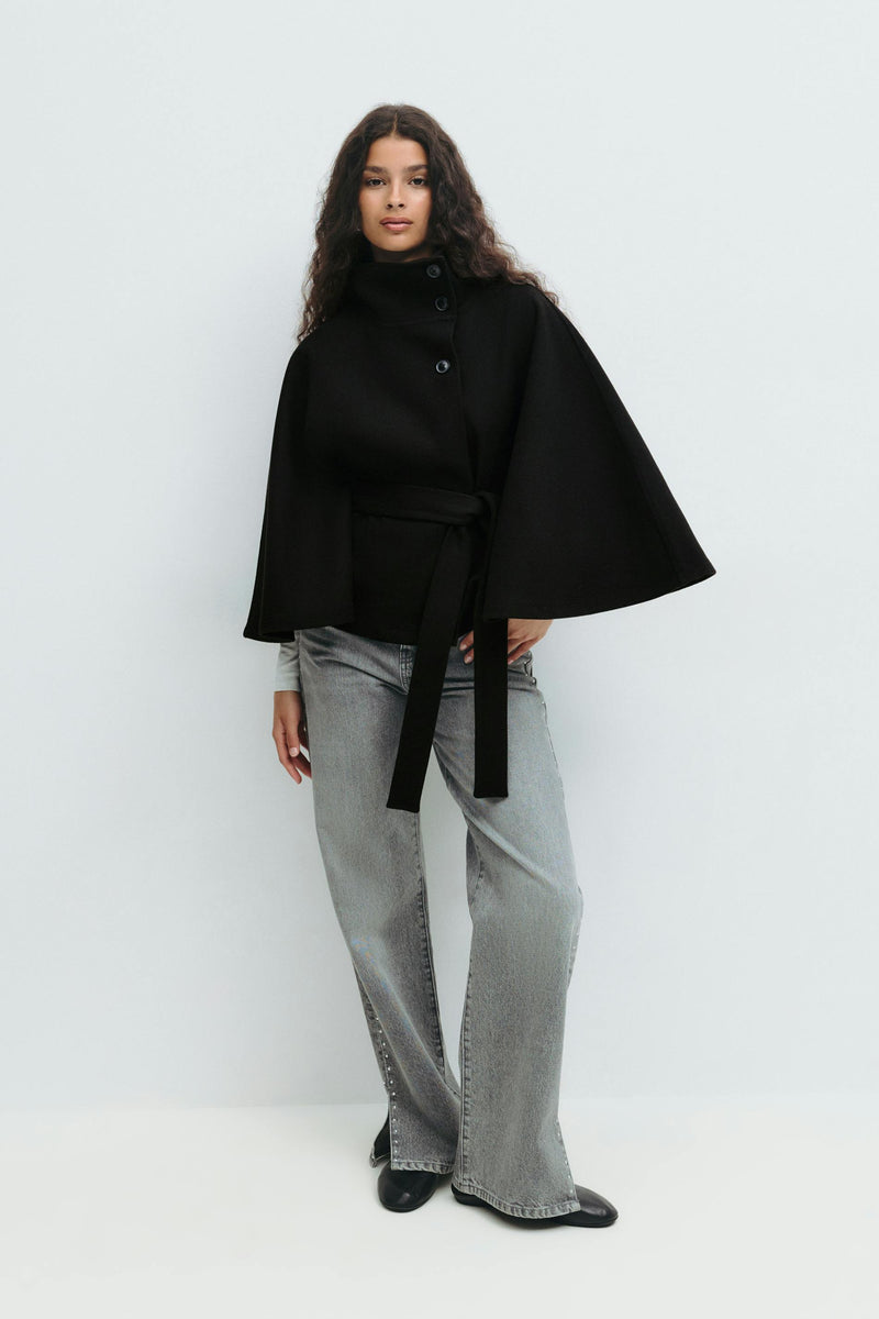 Trina Belt Cape Jacket