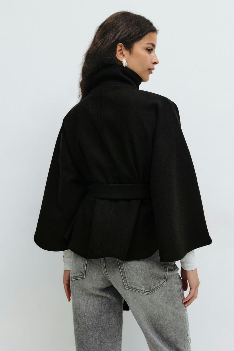Trina Belt Cape Jacket