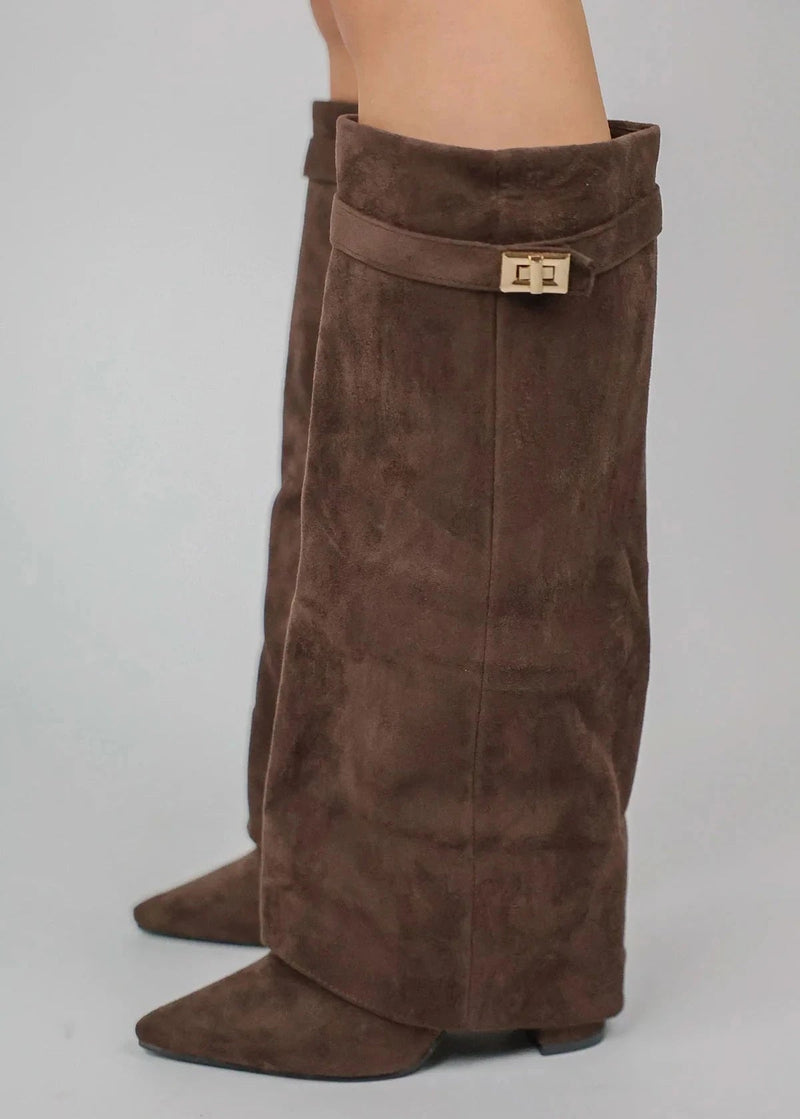 Amara Suede Knee High Boots