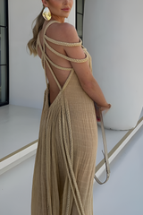 Amelia Linen Maxi Dress