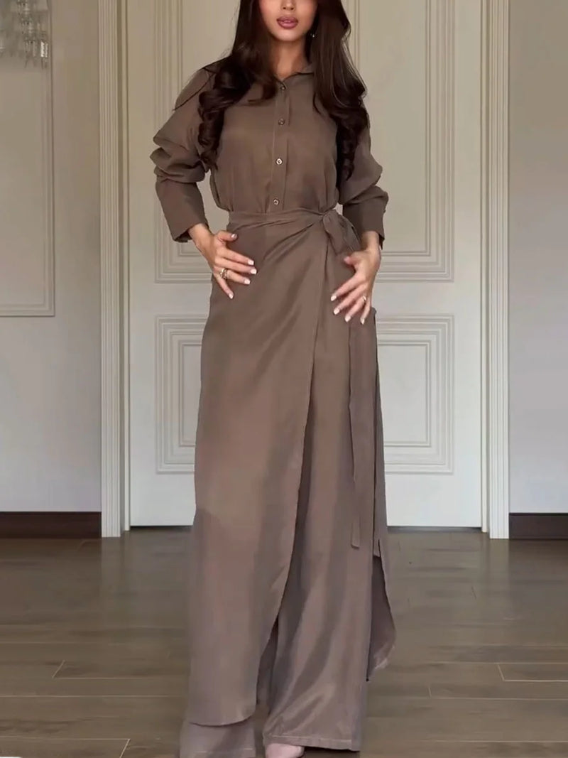 Gracie shirt + skirt pants set