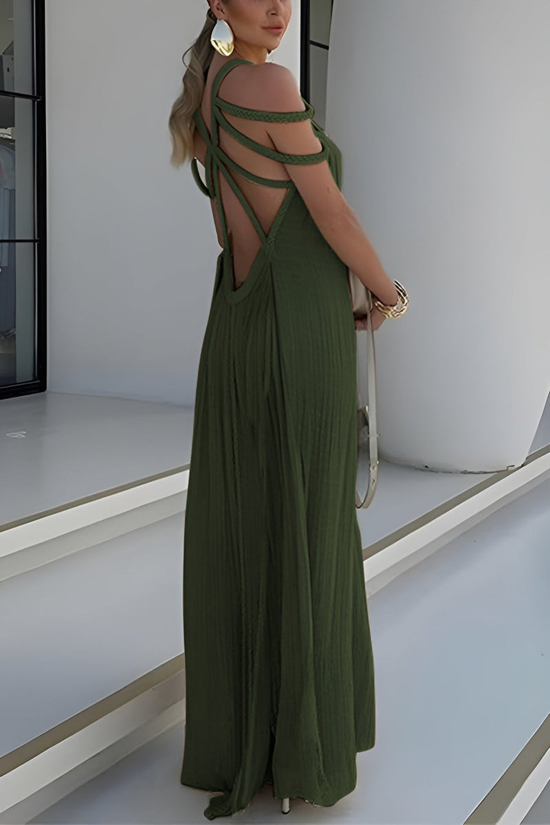 Amelia Linen Maxi Dress