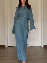 Gracie shirt + skirt pants set