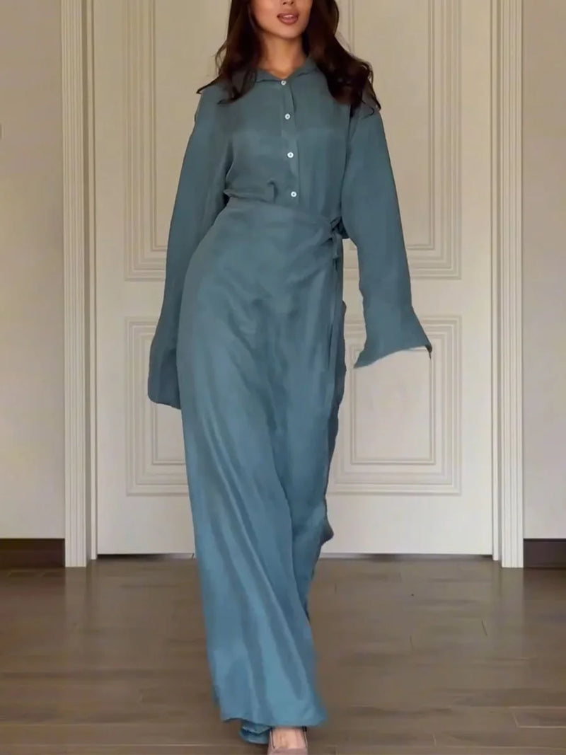 Gracie shirt + skirt pants set