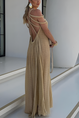 Amelia Linen Maxi Dress