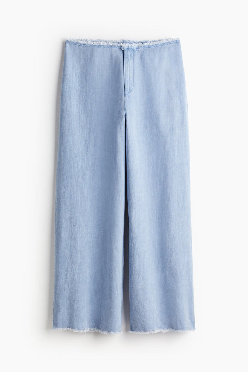 Willows Frayed Linen Trousers