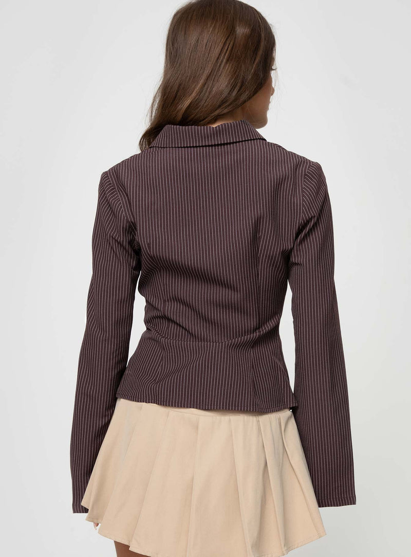Camille Pinstripe Shirt