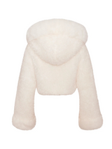 Sofia Plush Faux Fur Coat With Hood