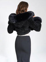 Sofia Plush Faux Fur Coat With Hood