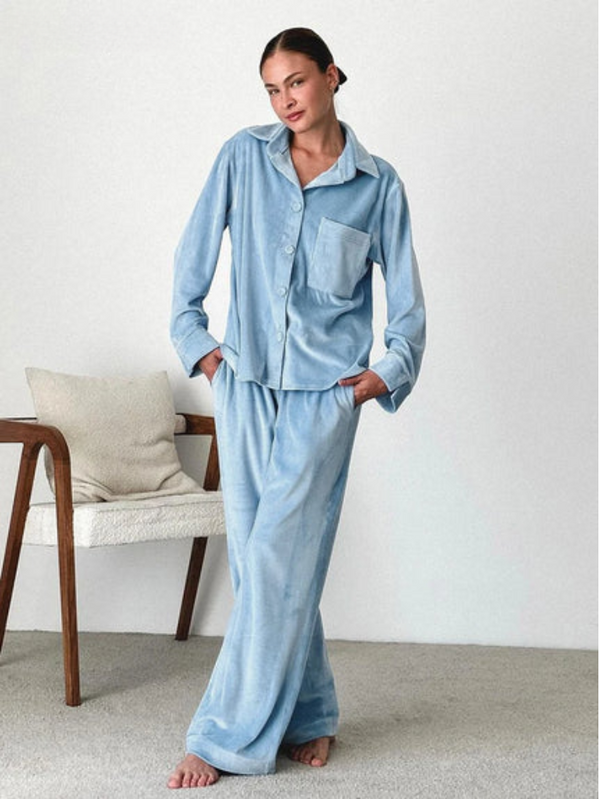 Alissa Baby Blue Pajama Set