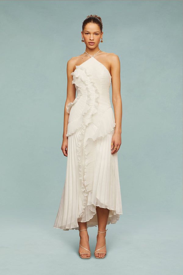 Lorelie Halter Dress - Ivory
