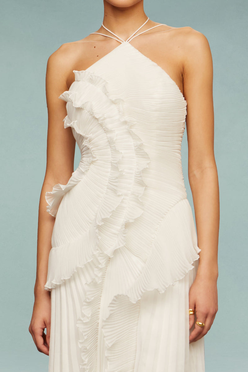 Lorelie Halter Dress - Ivory
