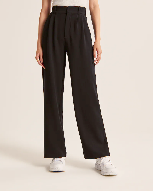 Black Wide-Leg Pants