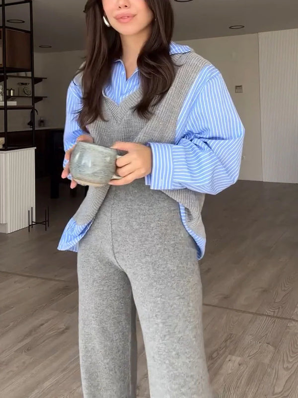 Gia Striped Two-Piece Set