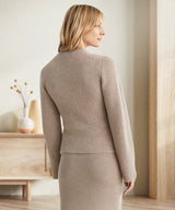 Buttoned Knit Cardigan