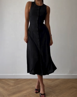 Monet Button Dress