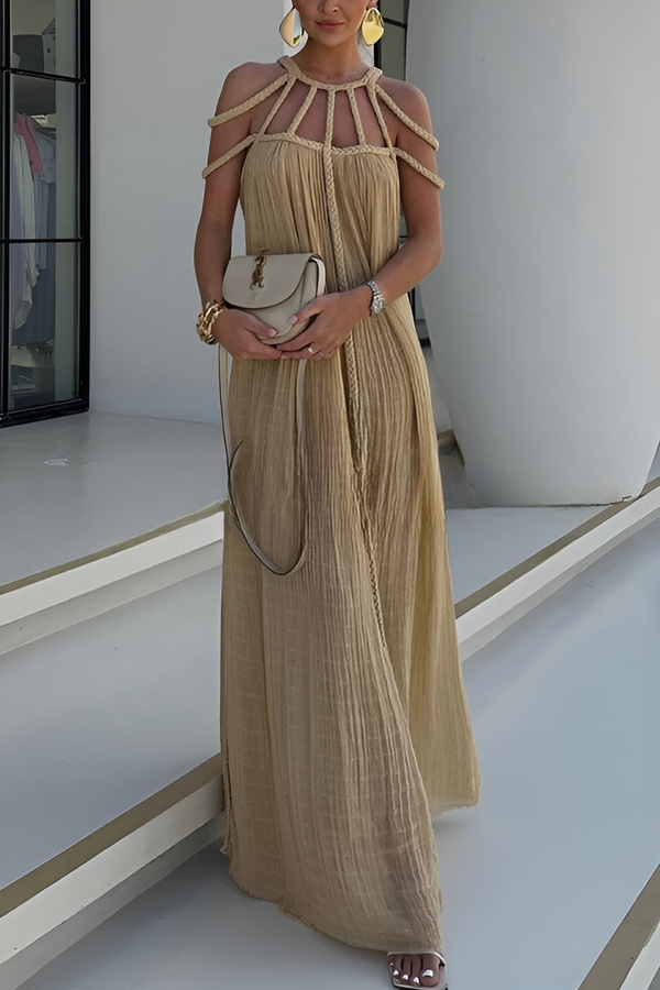 Amelia Linen Maxi Dress