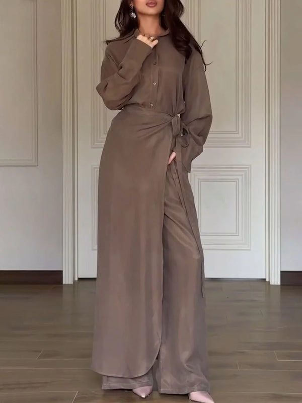Gracie shirt + skirt pants set
