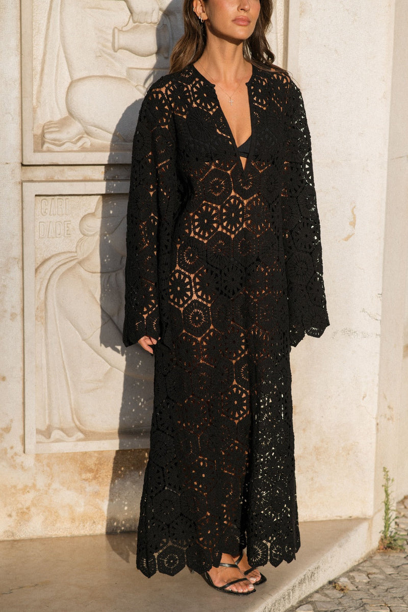 Alara Crochet Maxi Dress