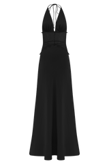 Noiréa Lace and Satin Dress - Luxurise Fashion - 