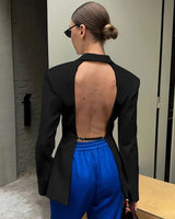 Renée Open Back Blazer