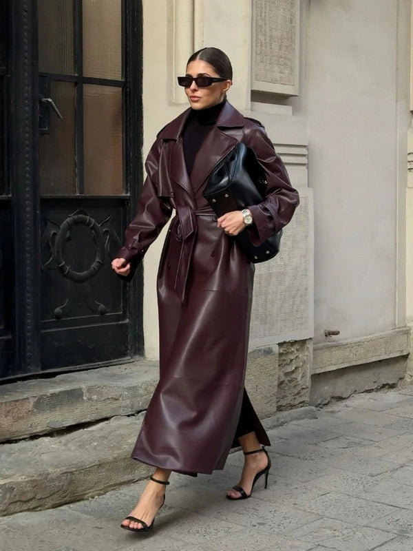 Leather Trench Coat