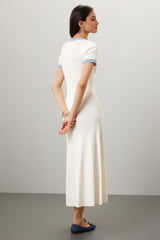 Alix Knit And Denim Midi Dress